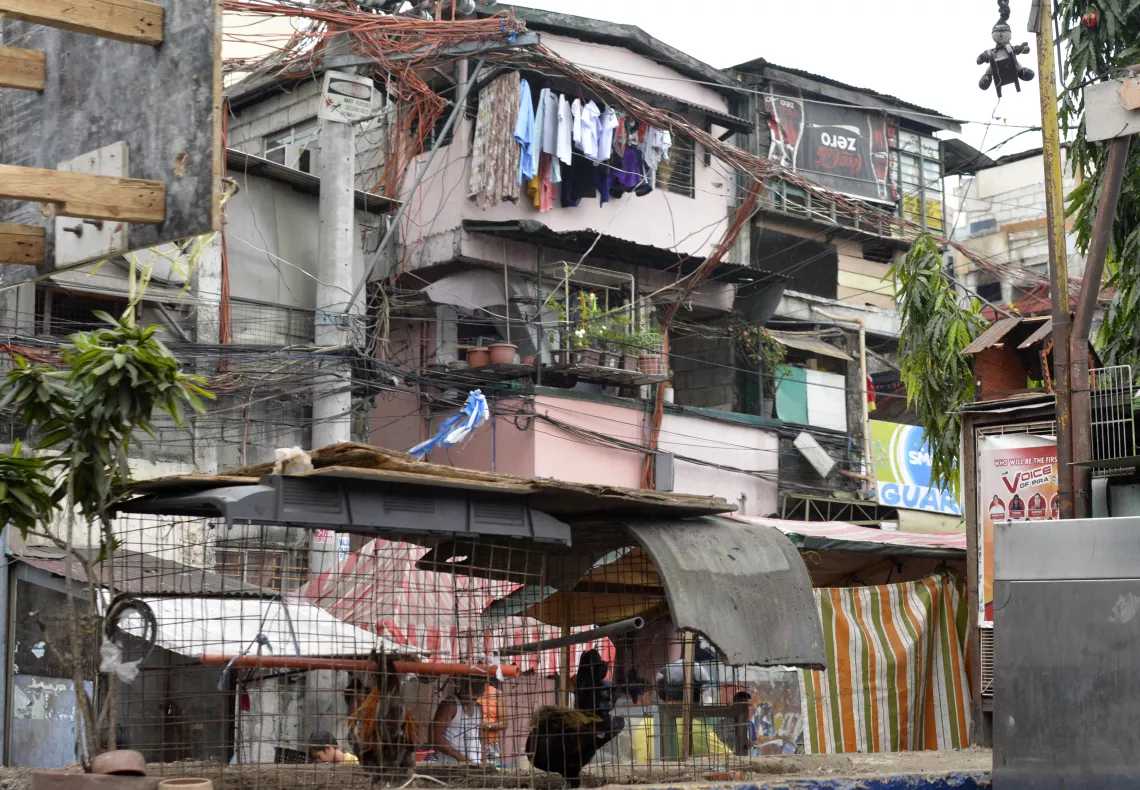 Houses in a Manila slum, Philippines
