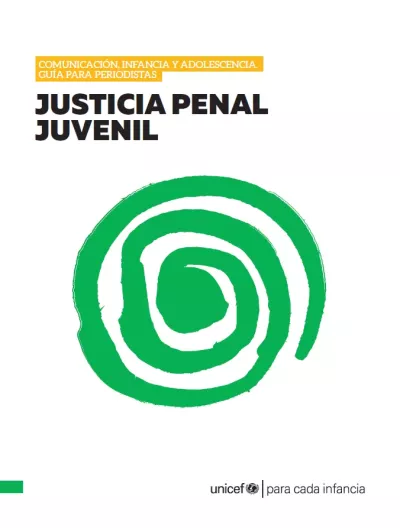 Portada sobre la guía de Justicia Penal Juvenil