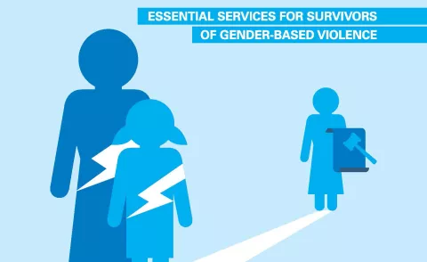 GBV services report cover image