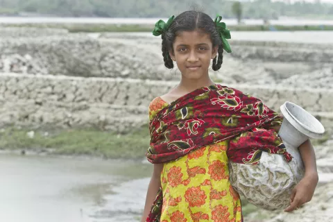A Bangladeshi girl child.