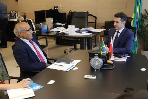 Encontro entre o Ministro Jader Filho e o Representante do UNICEF