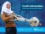 Girl plays with her football using her crutches. Text reads "Youth Advocates Programmme. Be the next champion for children".