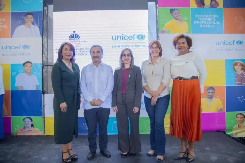 ¡Una escuela inclusiva es posible! MINERD y UNICEF lanzan programa enfocado en garantizar el derecho a la educación en República Dominicana - FOTO NdP 1
