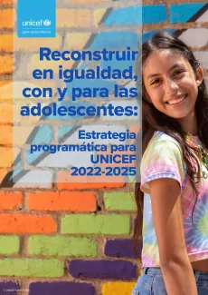 Reconstruir en igualdad, con y para las adolescentes - PORTADA