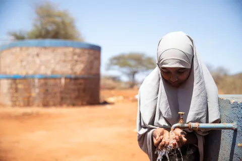 Halima Abdulahi, 18, says water is life, everything that people need to survive.