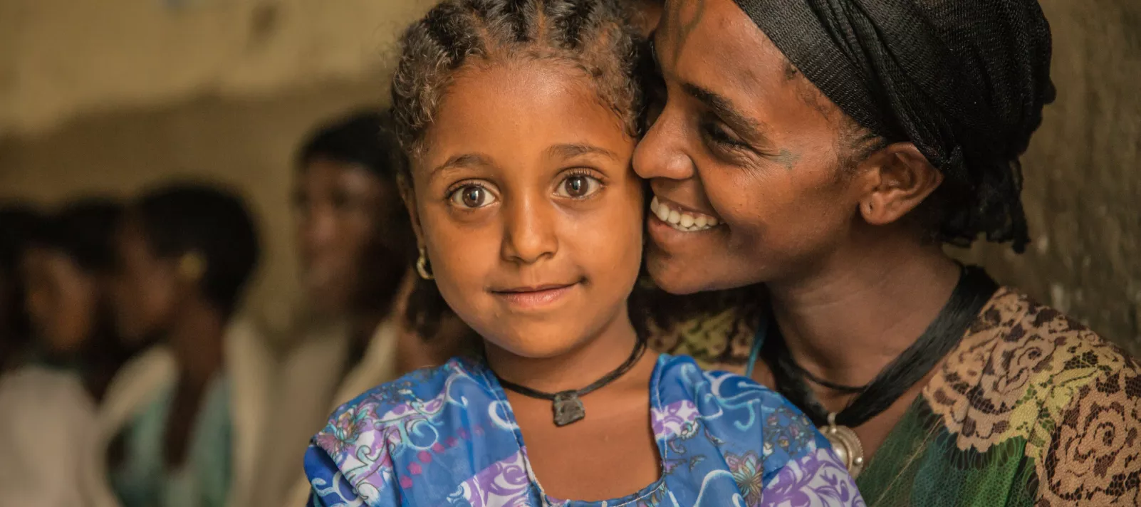 Birzaf Akelew, 20 and her 5 years old daughter Fire Chekole, Sekota Zuria Woreda, Amhara Regional State.