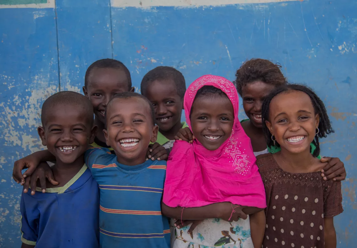 Children in Accelerated Readiness School programme in Afar 
