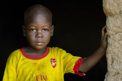 A young boy who approached the photographer and asked to have his photograph taken in the village of Tuya in the Northern Region of Ghana on 25 May 2015.
