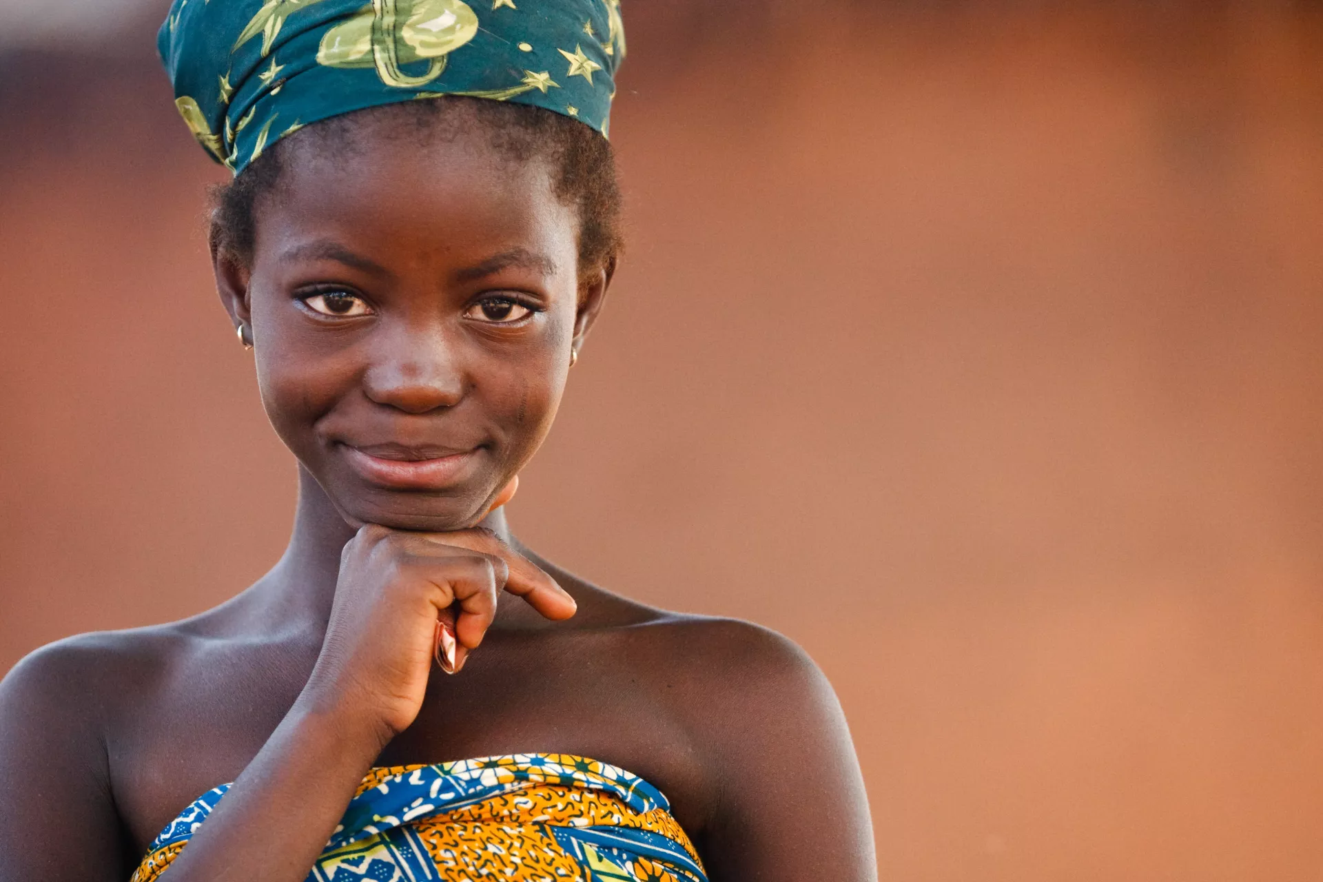 Girl in the village of Yezegu, Ghana on Friday November 12, 2010.