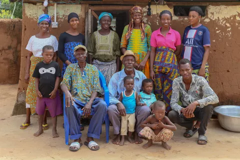 Mr Ayandow Apaaya, a resident of Gaagbini in West Mamprusi District and his family.