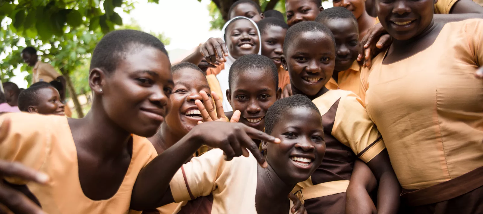 Girls in Dambai Junior High School in the Volta Region