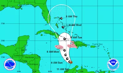 US National Hurricane Centre Advisory at 11am EDT on October 1, 2016.