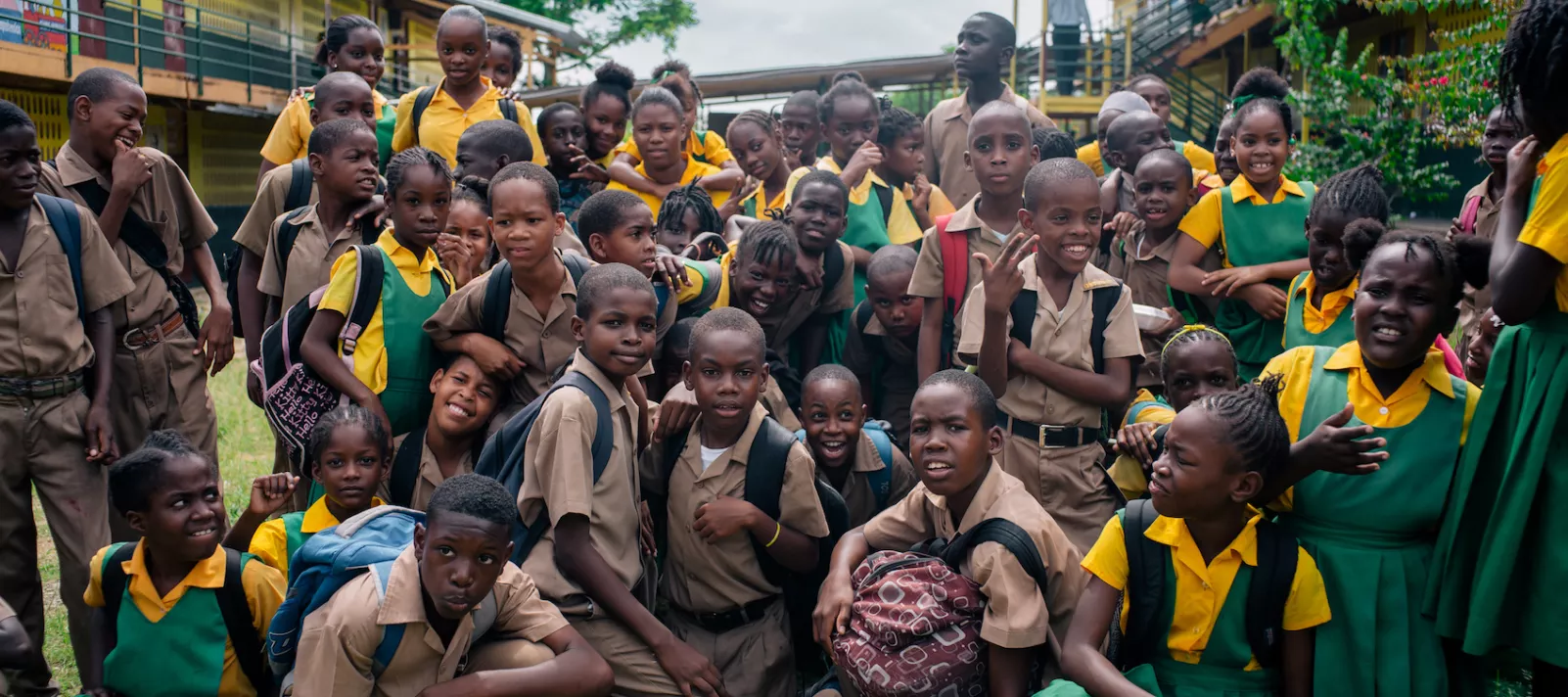 Schoolchildren in western Jamaica
