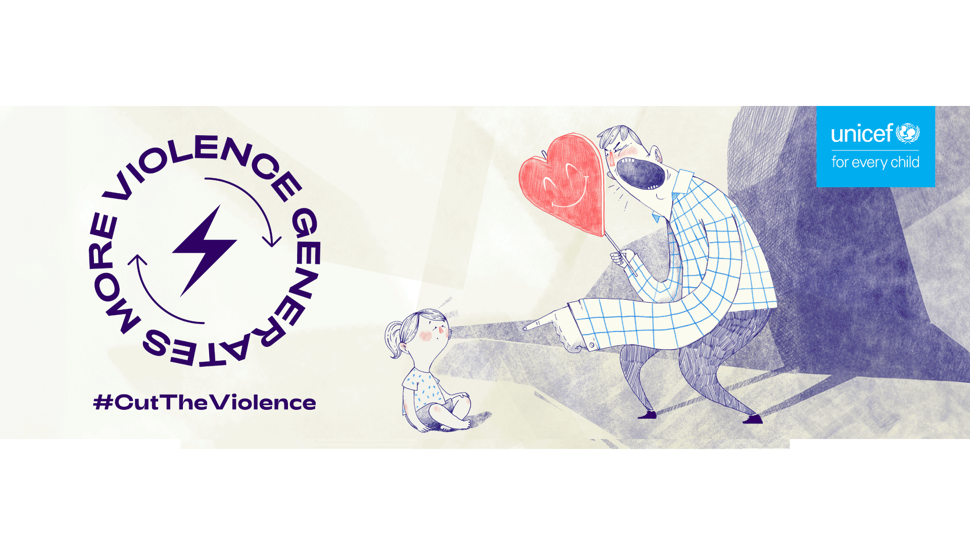 Image that shows an adult yelling to a child and reads 2 in 3 children and adolescents from Latin America and the Caribbean experience violence at home as a form of parenting.