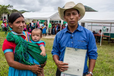Jornadas de registro de nacimiento en Chiapas
