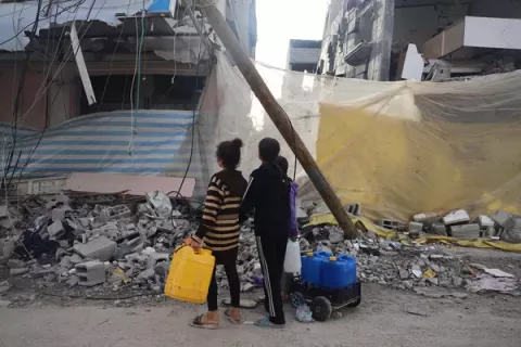 Falta de acceso a agua para niños y niñas de GAZA