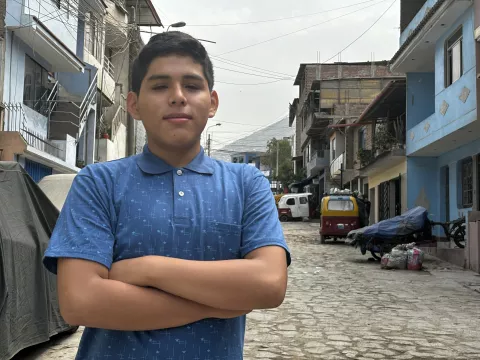Juan José, un joven adolescente de Perú