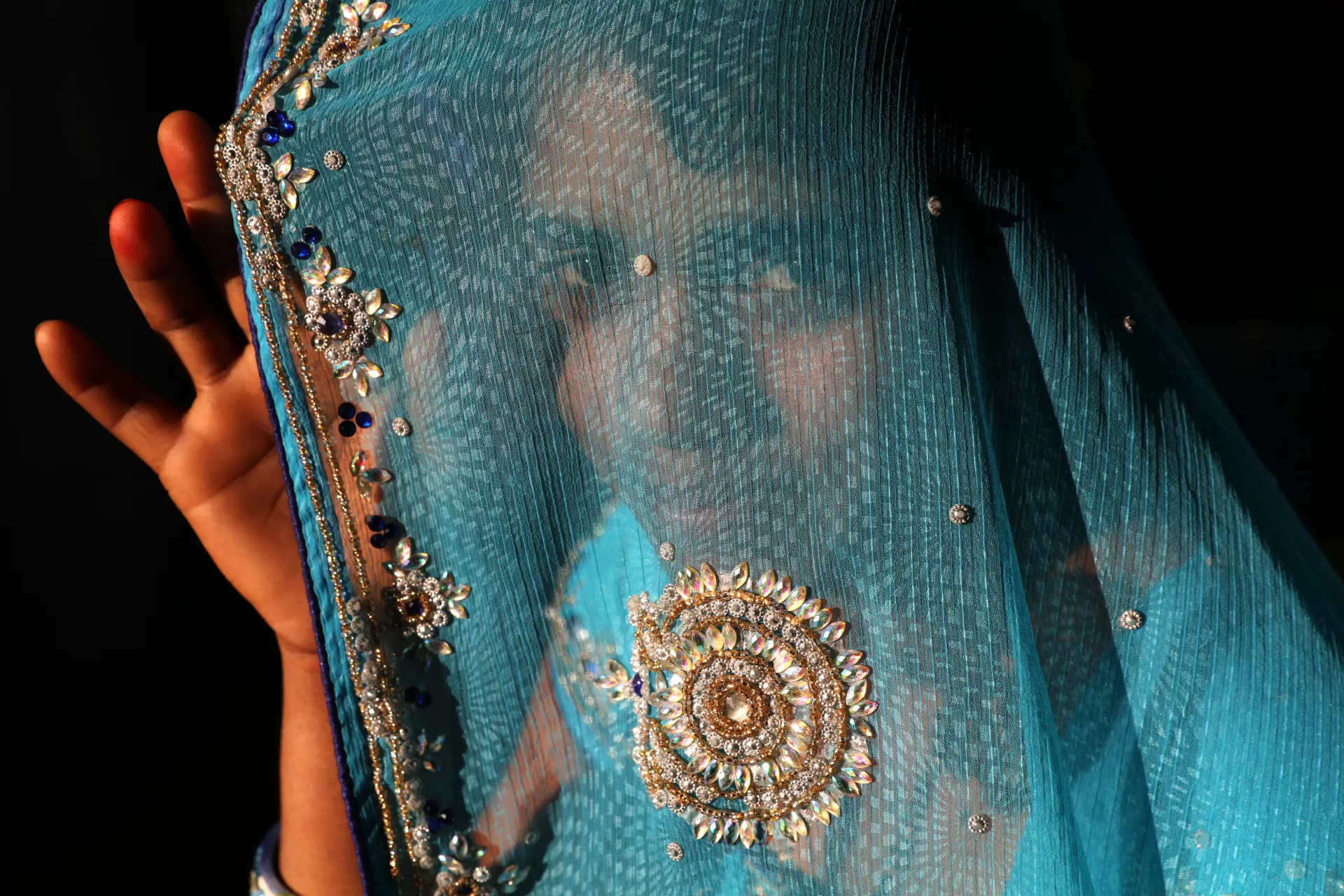 Teen bride. Village Santpur, India