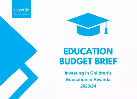Design of cover Page Budget Brief on Education