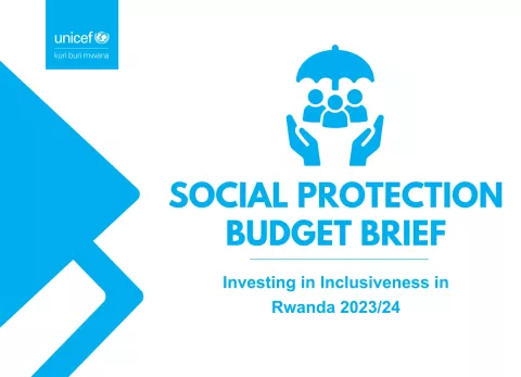Design of cover Page Budget Brief on Social Protection