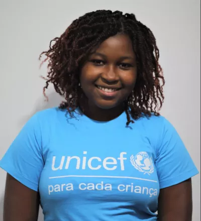 Andreia, during her appointment as a youth advocate