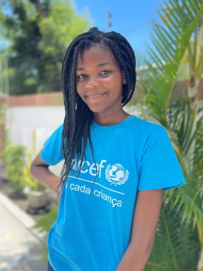 Erica, a youth advocate from Mozambique