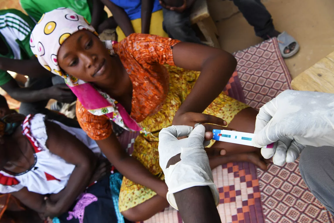 An adolescent girl agreed to an HIV test on the same day at her home, in Ndjamena, the capital of Chad.