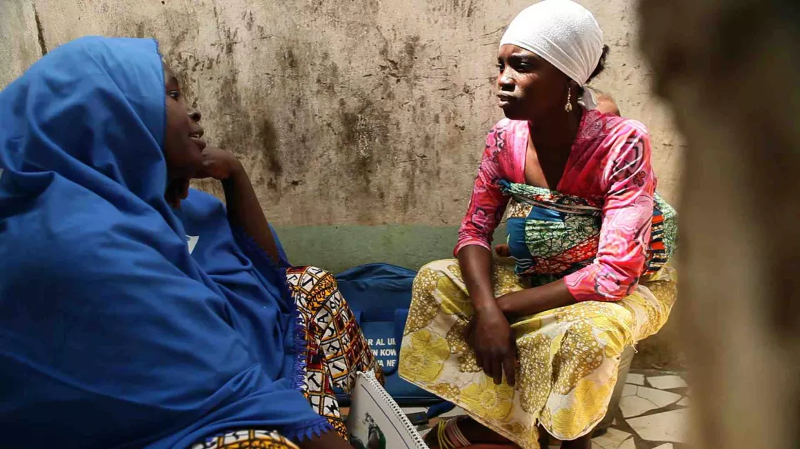 Two women in conversation, Nigeria
