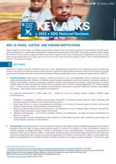 SDG 16 Issue Brief
