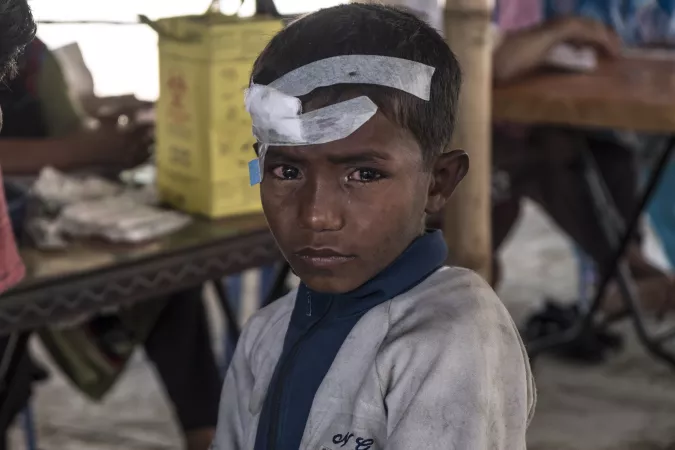 Un réfugié rohingya au Bangladesh