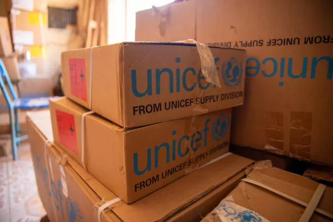 UNICEF boxes