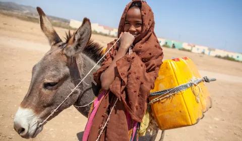 girl-with-her-donkey-collecting-water