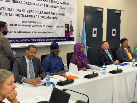 signing ceremony of A CALL TO ACTION FOR THE FUTURE OF SOMALI WOMEN AND GIRLS.