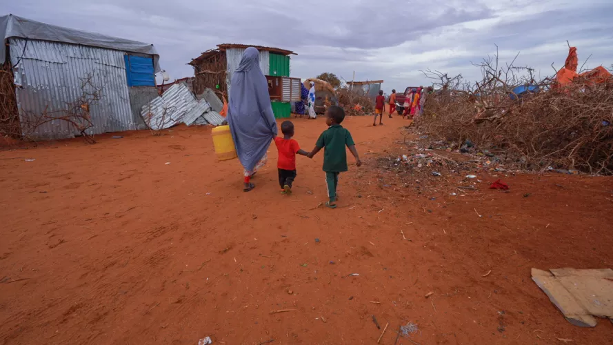 Kahary IDP camp in Dollow, Somalia.