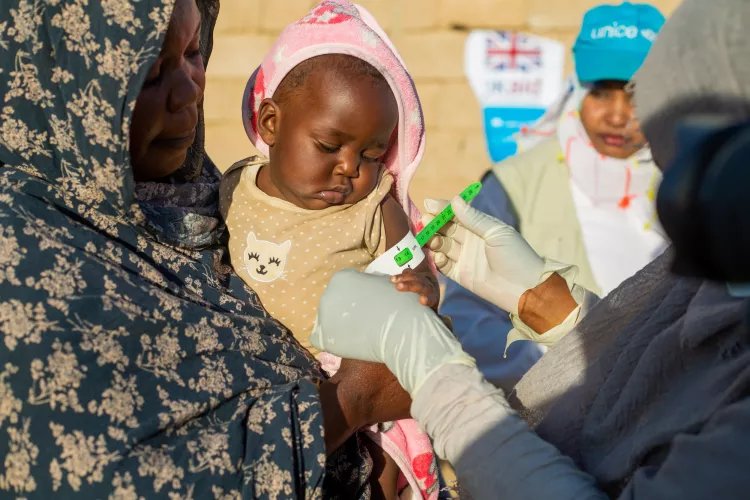 integrated health, nutrition, water, sanitation and hygiene campaign, displaced children, displaced people, malnutrition, famine, hunger, Sudan, UNICEF, United Kingdom Government