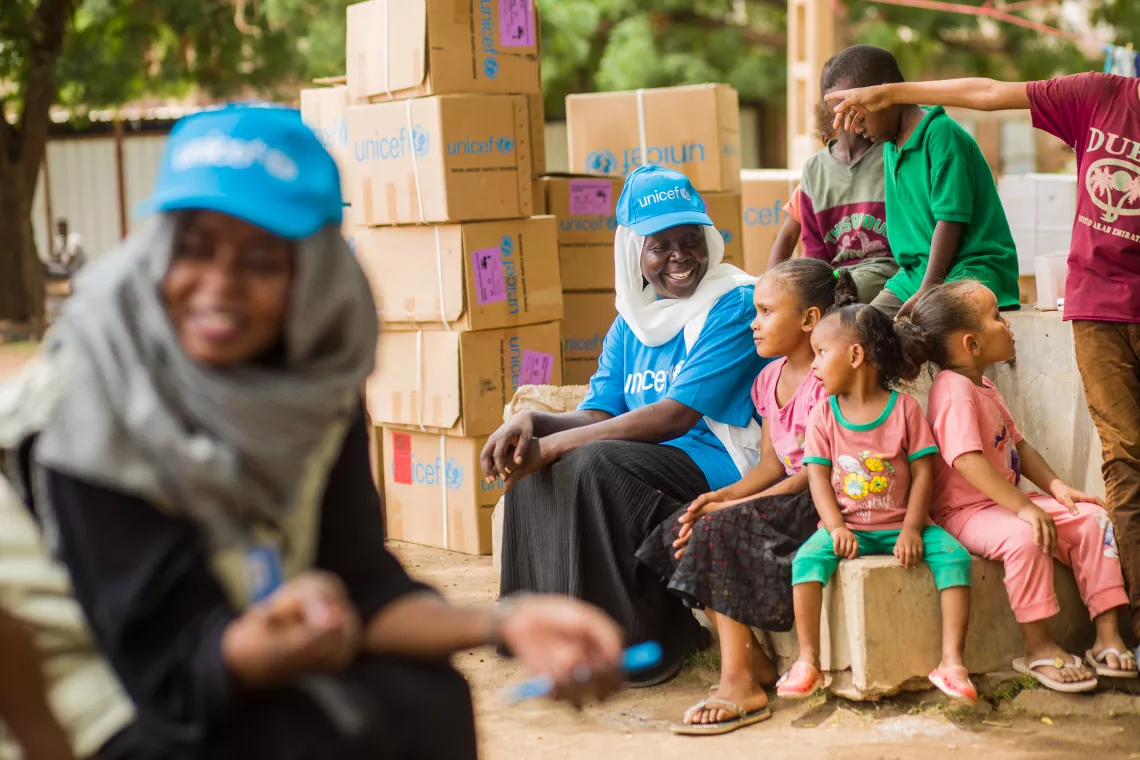 UNICEF response, Sudan crisis, conflict, children, displaced children, emergency response