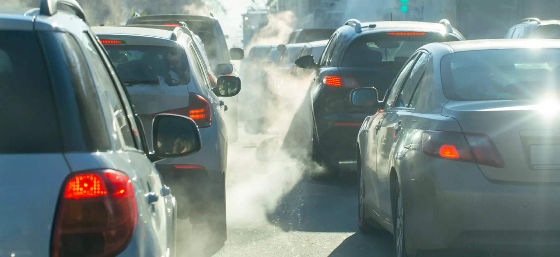 Air pollution: exhaust fumes from road traffic