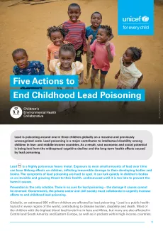 Five Actions to End Childhood Lead Poisoning