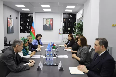 Meeting between UNICEF Azerbaijan and the Chair of the State Committee for Family, Women, and Children Affairs