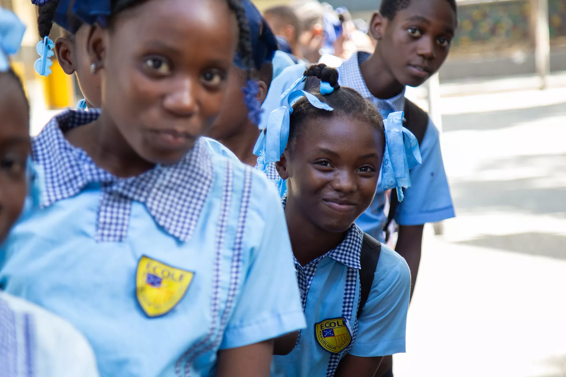 School children in Haiti