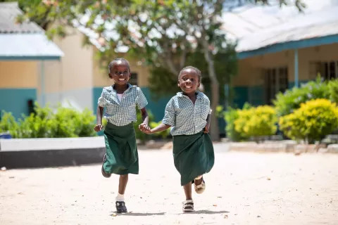 Children at school in Zambia