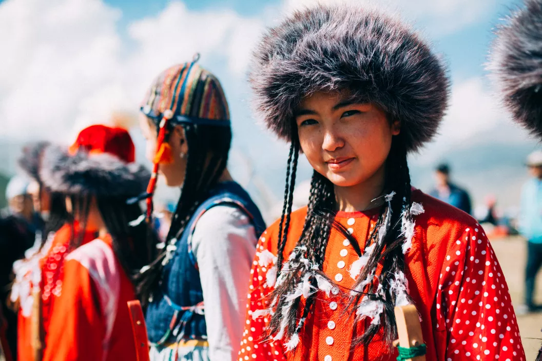 Girls in national costume