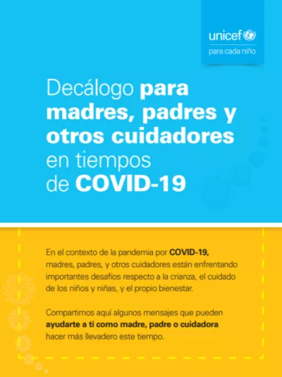 Decálogo para madres, padres y otros cuidadores en tiempos de COVID-19 
