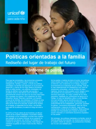Cover- Politicas que favorecen a las familias
