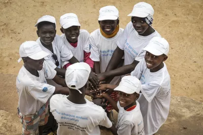  A group of back-to-school children ambassadors in Mopti