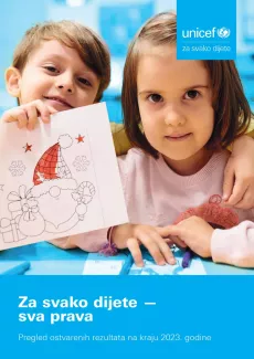 Cover - Godišnji izvještaj kancelarije UNICEF-a u Crnoj Gori za 2023