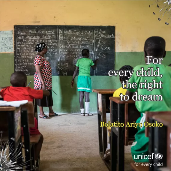 For every child, the right to dream