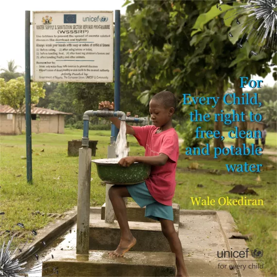 For Every Child, the right to free, clean and potable water