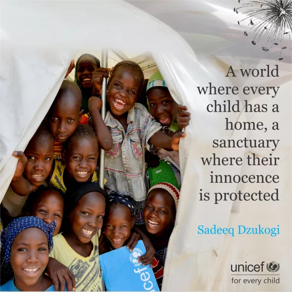 A world where every child has a home, a sanctuary where their innocence is protected
