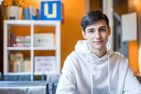 Oleksandr, a 17-year-old from Ukraine